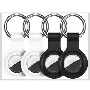Compatible with Airtag Holder Case Keychain 4 Pack,For Airtag 2Nd & 1St Generati